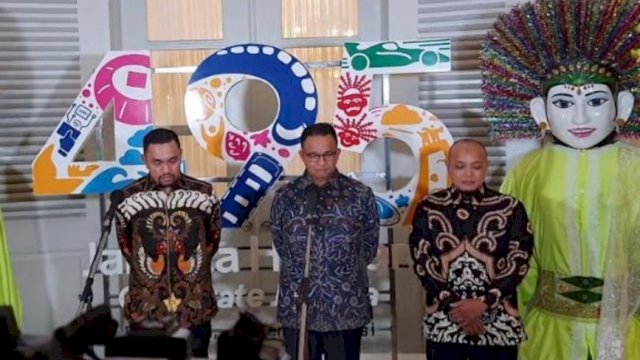 Gubernur DKI Jakarta Anies Baswedan, saat Press Confrence di Balai Kota Jakarta, Jumat (24/06/2022). (Istimewa)