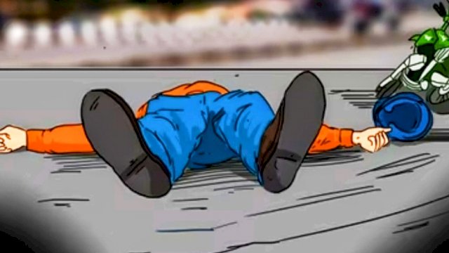 Ilustrasi Kecelakaan tunggal korban meninggal. (Istimewa)