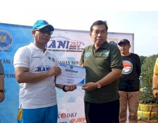 Yayasan Rehabilitasi Pencandu Narkoba WMS dan BNNK Jakarta Utara Peringati HANI di Waduk Danau Sunter