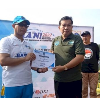Yayasan Rehabilitasi Pencandu Narkoba WMS dan BNNK Jakarta Utara Peringati HANI di Waduk Danau Sunter