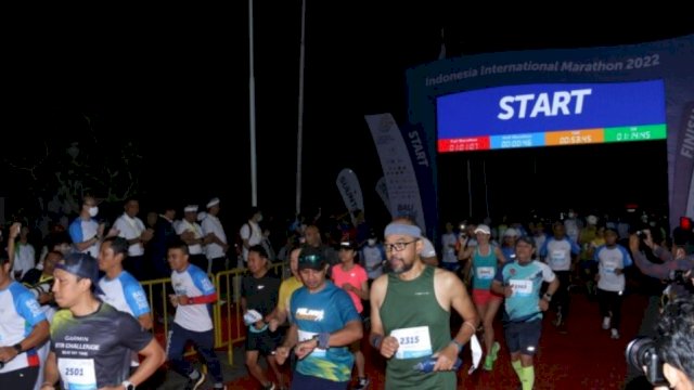 Ribuan pelari ikuti Indonesia International Marathon 2022 di Bali. (Istimewa)