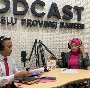 Persiapan Pemilu 2024, Polda Banten Bersama Bawaslu Gelar Podcast