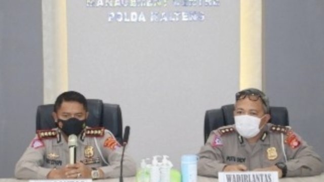 Analisa dan Evaluasi (ANEV) Pelaksanaan Operasi Patuh Telabang 2022, di Aula RTMC Mapolda Kalteng, di Kota Palangka Raya, Senin (27/06/2022). (Istimewa)