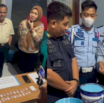 Penyelundupan Sabu 78,06 Gram Gunakan Dua Kaleng Cat ke Dalam Lapas Takalar Digagalkan Petugas