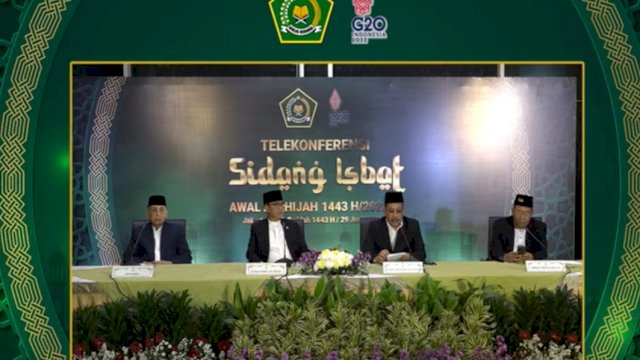 Tangkapan Layar Video Sidang Isbat, Rabu (29/07/2022). (Istimewa)