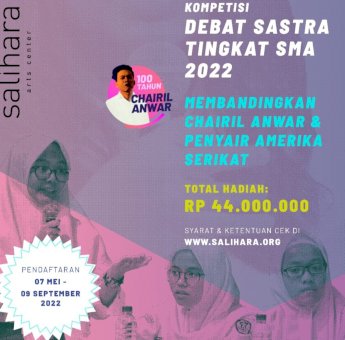 Menyambut 100 Tahun Chairil Anwar, Komunitas Salihara Buka Kompetisi Debat Sastra Tingkat SMA 2022