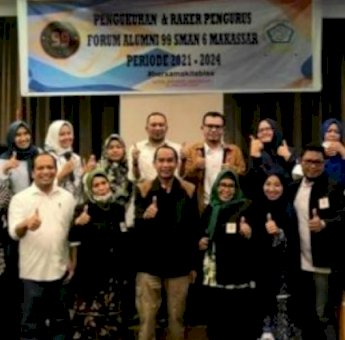 Ketua DPRD Makassar Rudianto Lallo Kukuhkan Forum Pengurus Alumni 99 SMAN 6 Makassar