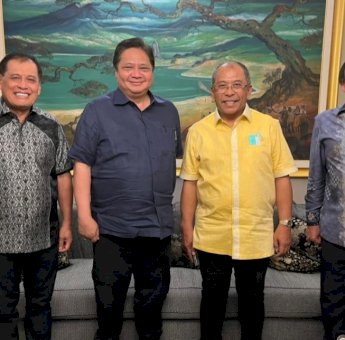 NH, Erwin Aksa dan Muhiddin Dampingi IAS Temui Airlangga