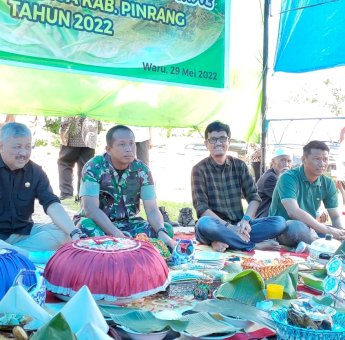 Bupati Pinrang Hadiri Pesta Panen di Desa Buttu Sawe