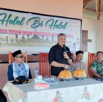 Halal Bihalal Tenaga Pendidik, Bupati Pinrang Puji Kehebatan Pendidik