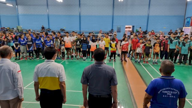 Pembukaan Festival 5 Cabang Olahraga Pelajar "Bulu Tangkis Piala Paman Birin", Rabu (22/06/2022). (Istimewa)