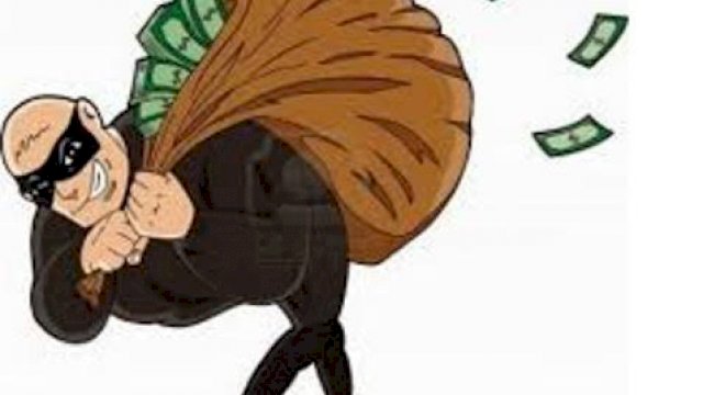 Ilustrasi Pencurian Uang. (Istimewa)