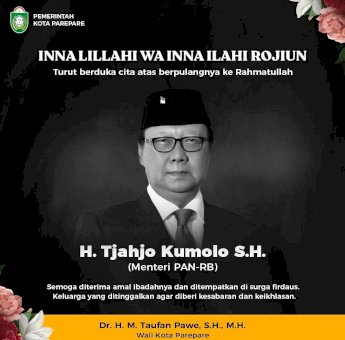 Tjahjo Kumolo Wafat, Wali Kota Parepare Sampaikan Duka Cita