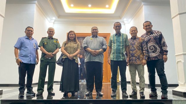 CEO PT Vale Febriany Eddy, menemui Gubernur Sulawesi Tenggara Ali Mazi, Senin (27/06/2022). (Istimewa)