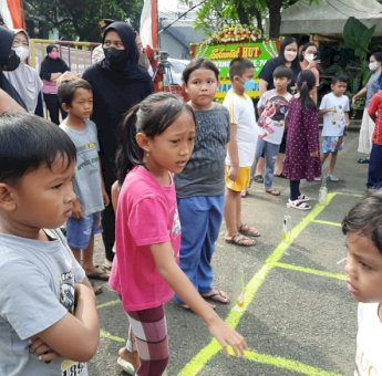 Ikut Lomba Perayaan HUT Bhayangkara ke-76, Ratusan Anak Dibawah Umur Serbu Polsek Palmerah Jakarta Barat