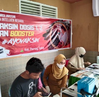 Dorong Terwujudnya Endemi Covid-19, Binda Sulsel Massifkan Vaksinasi di Pinrang