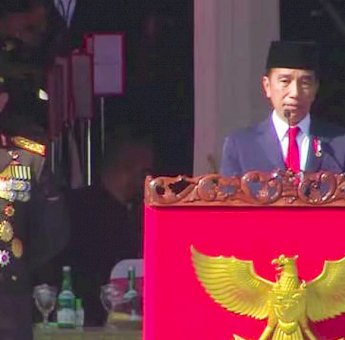 Presiden Jokowi Jadi Inspektur Upacara Hari Bhayangkara ke-76 di Kampus Akpol Semarang