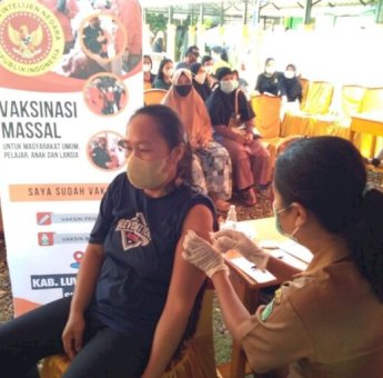 Menuju Endemi Covid-19, BIN Sulsel Optimalkan Cakupan Vaksinasi di Lutim