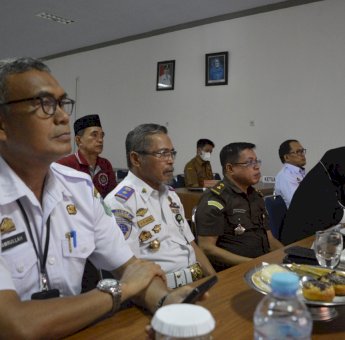 Pemkab Luwu Timur Rakoor Virtual Bersama Forkopimda Sulsel Bahas Persiapan Idul Adha