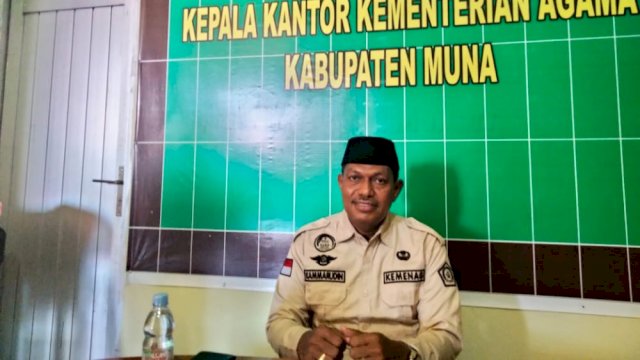 Kepala Kementerian Agama (Kemenag) Kabupaten Muna, Kammarudin. (Foto: Rustam/Republiknews.co.id)