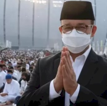 Gubernur Anies Baswedan Hadiri Salat Idul Adha di JIS