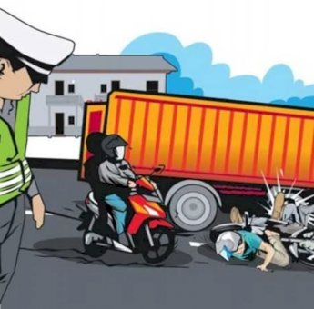 Gagal Nyalip, Pengendara Motor Tewas Terlindas Truk