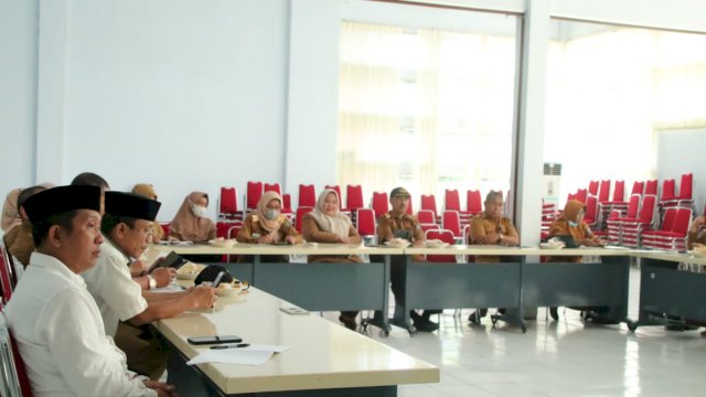 Peserta Rapat Koordinasi dalam rangka penanganan penurunan stunting di Kabupaten Soppeng, Senin (11/07/2022). (Istimewa)