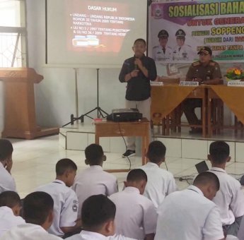 Sosialisasi Bahaya Narkoba ke Pelajar, Pemkab Soppeng Gandeng Kepolisian