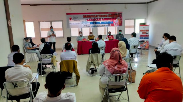 Tingkatkan Kemampuan Pelayanan Ambulance, PMI Makassar Gandeng BPBD Gelar Bimtek