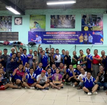 Wakapolda Banten Buka Turnamen Tenis Meja Piala Bergilir