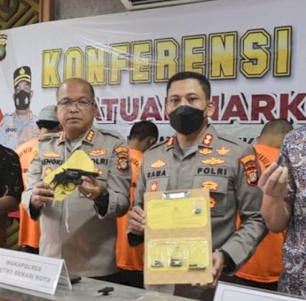 Melawan Dengan Senjata Api Rakitan, Polisi Lumpuhkan Pengedar Sabu di Bekasi