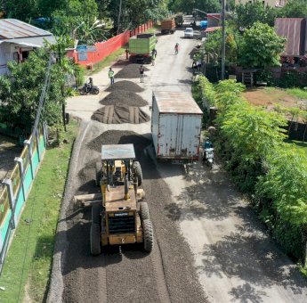 Perbaikan badan jalan, Pemprov Sulsel Tangani Ruas Minasatene di Pangkep