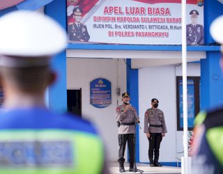 Jangan Cederai Marwah Institusi, Kapolda Sulbar: Tumbuhkan Kebanggaan Menjadi Anggota Polri