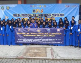 Ditpolairud Polda Banten Gelar Sosialisasikan Bahaya Narkoba Di SMKN 1 Anyer