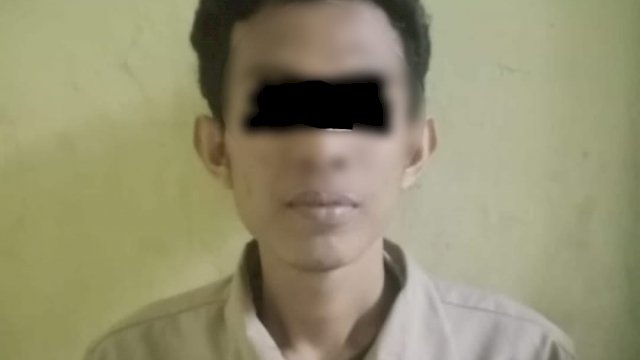 CA (28) Pelaku pengedar Ganja di Serang. Ia juga merupakan Karyawan Koperasi Simpan Pinjam (Kosipa). Kini ditahan di Polres Serang. (Ist)