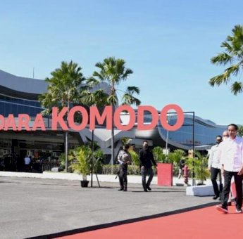 Presiden Jokowi Resmikan Perluasan Bandara Komodo Labuan Bajo
