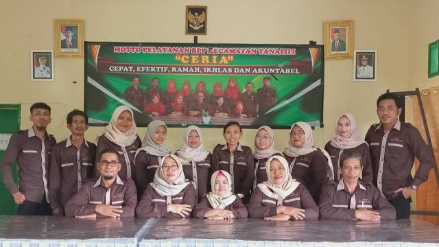 Petugas Balai Penyuluhan Pertanian (BPP) Tanalili Kabupaten Luwu Utara. (Istimewa)