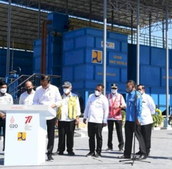 Presiden Joko Widodo Resmikan SPAM Wae Mese II