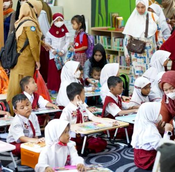 PKK Sulsel Apresiasi Pelaksanaan Lomba Mewarnai se Kota Makassar