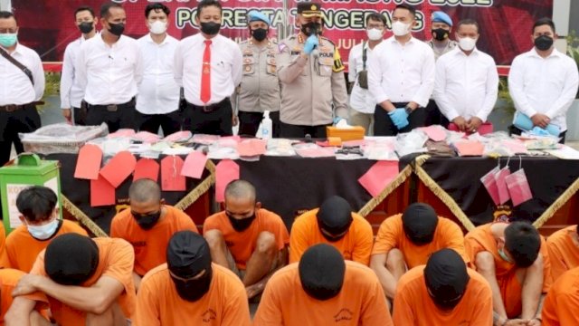 Polresta Tangerang Bekuk 30 Pelaku Pencurian Selama 10 Hari Dalam Operasi Sikat Maung 2022. (Istimewa)