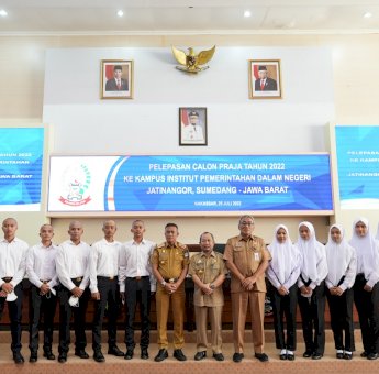 Lepas 50 Calon Praja IPDN Sulsel Tahun 2022, Tautoto Ingatkan Selalu Bersyukur dan Berdoa