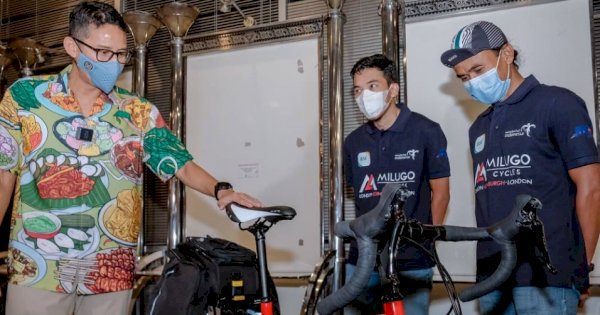 Sandiaga Uno Dukung Partisipasi Milugo Indonesia Diajang Sepeda Ultra Challenge London 1.500 KM