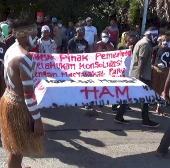 Unjuk Rasa Mahasiswa Papua di Makassar, Desak Pemerintah Secepatnya Bangun SDM Pada Tiga Provinsi Baru di Papua