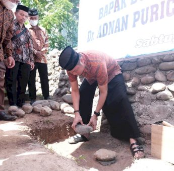 Bupati Gowa Hadiri Peletakan Batu Pertama Pembangunan Masjid Nur Hasan