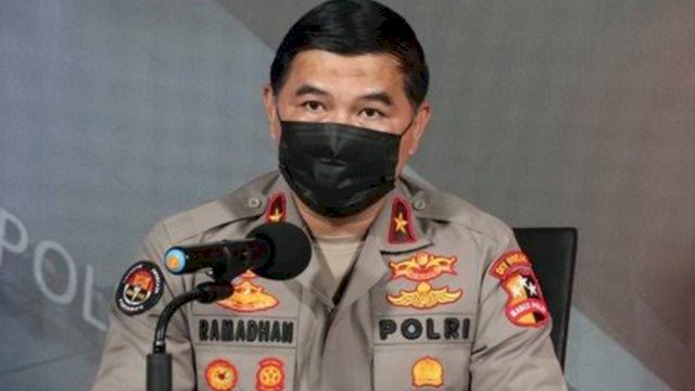 Karo Penmas Divisi Humas Polri, Brigjen Pol Ahmad Ramadhan Umumkan Perkembangan Kasus Penyekapan WNI di Kamboja (Foto: Istimewa)