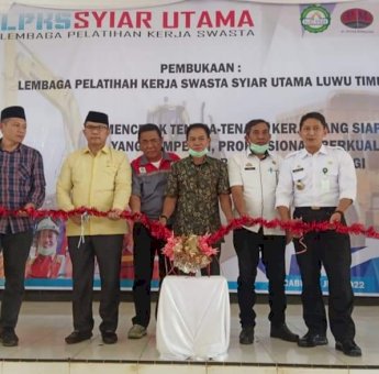 Ketua DPRD Luwu Timur Buka Lembaga Pelatihan Kerja Alat Berat