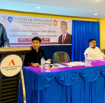Sosialisasi Perda, Eric Horas Ingatkan Hak-hak Penyandang Disabilitas