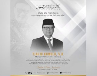 Bupati Luwu Utara Sampaikan Duka Cita Meninggalnya MenPan-RB Tjahjo Kumolo