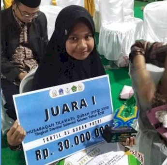 Berkali Lipat, Juara Pertama MTQ Sulsel ke XXXII Dapat Hadiah Rp 30 Juta