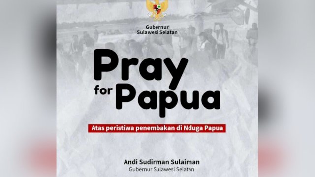 Gubernur Sulsel Andi Sudirman Sampaikan Duka Cita Insiden Penembakan KKB di Papua
